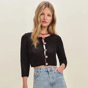 Reformation Croissant Cropped Cardigan